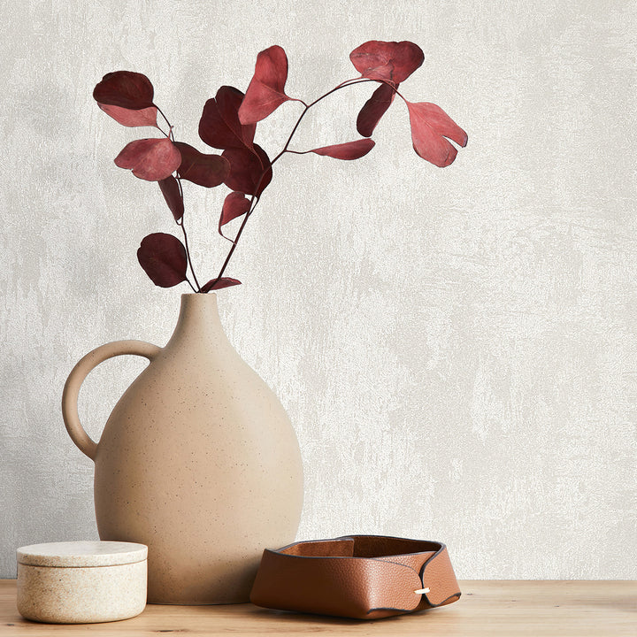 Луксозен копринен ефект Тапет Мазилка Бяло City Romance