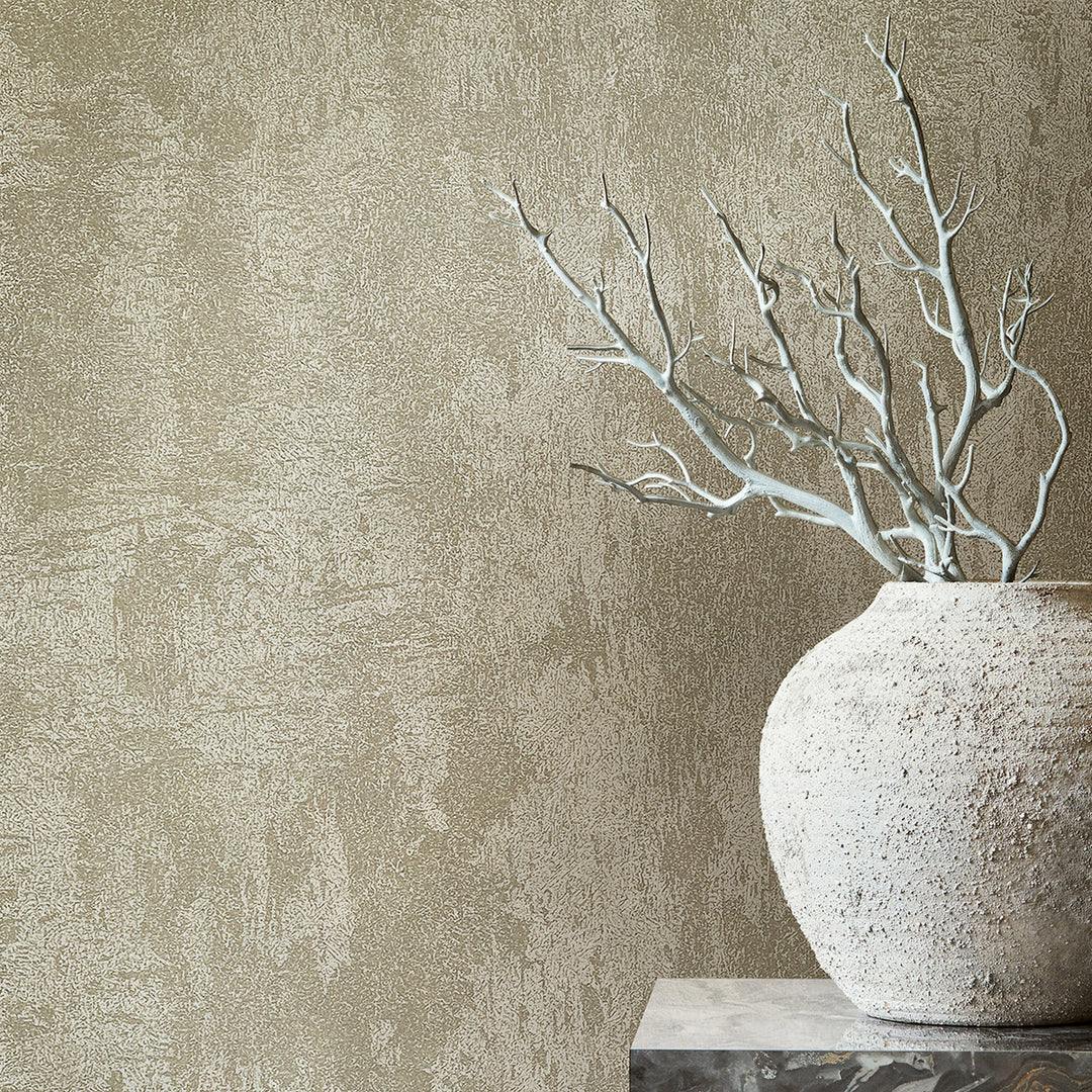 Луксозен копринен ефект Тапет Мазилка Сиво сребърно City Romance