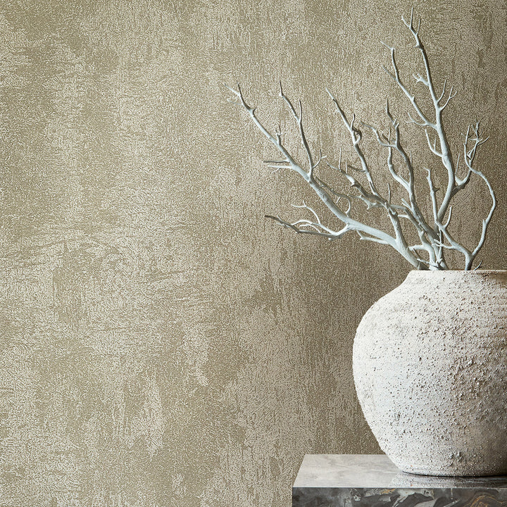 Луксозен копринен ефект Тапет Мазилка Сиво сребърно City Romance