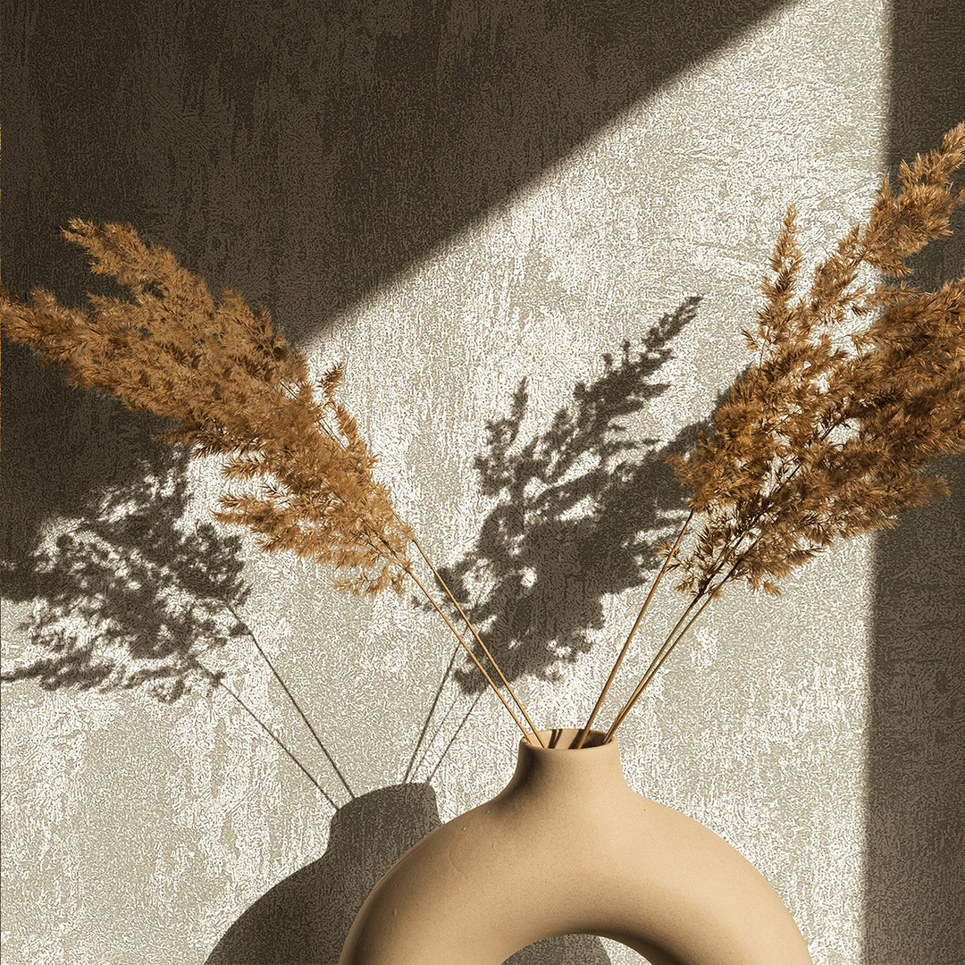 Луксозен копринен ефект Тапет Мазилка Сиво сребърно City Romance