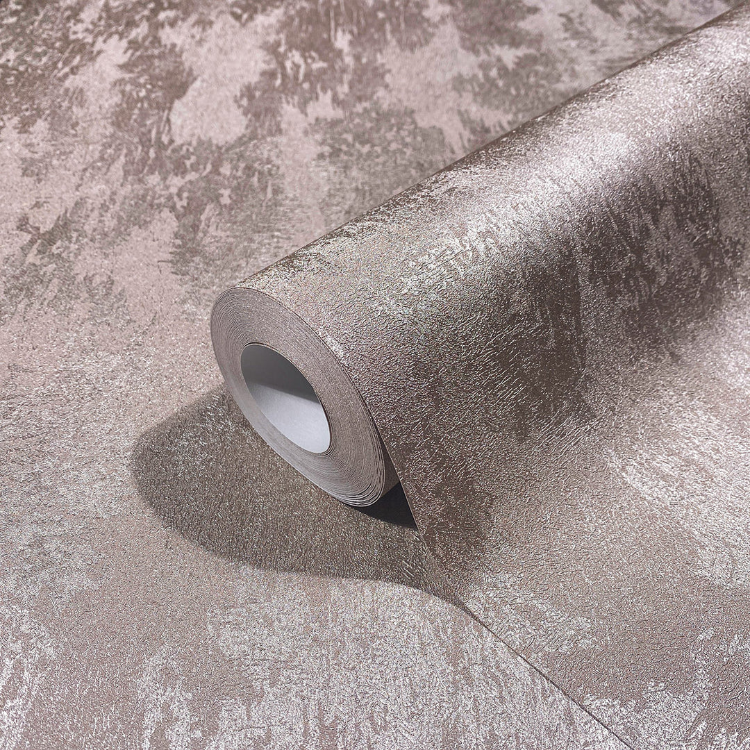 Луксозен копринен ефект Тапет Мазилка Розово златно City Romance