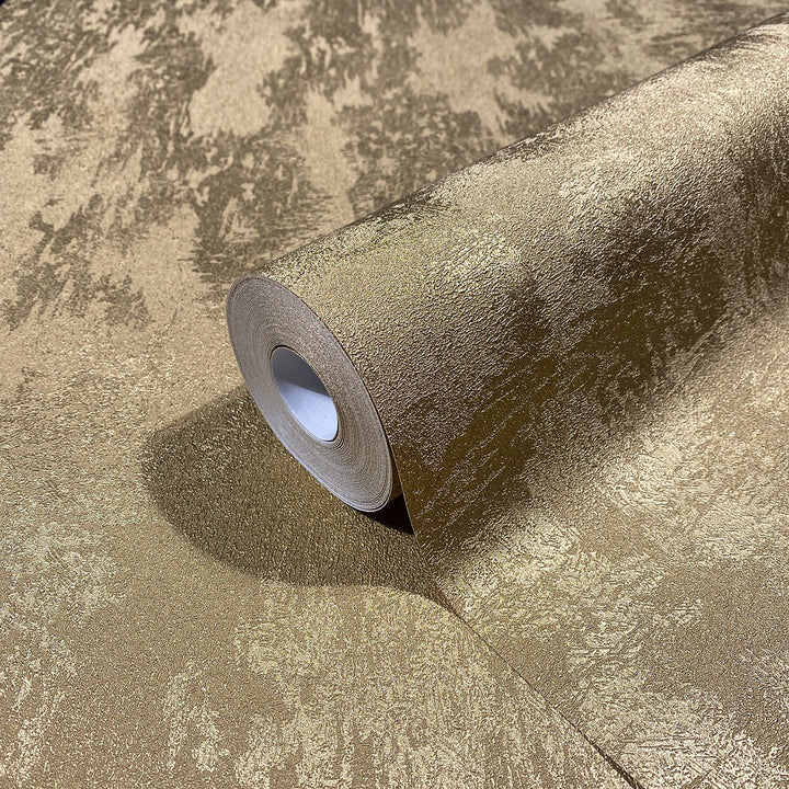 Луксозен копринен ефект Тапет Мазилка Златно City Romance