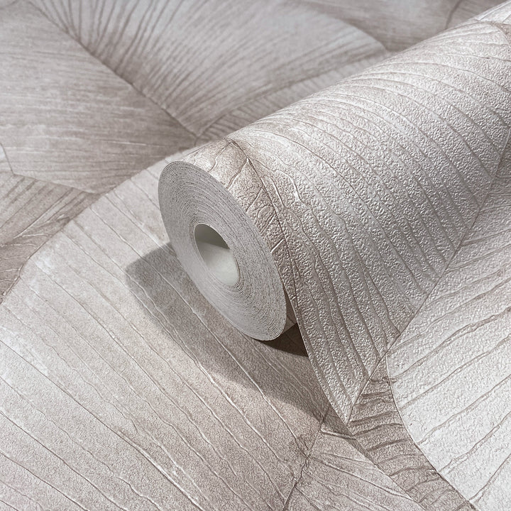 Високоустойчив Тапет Големи листа Розово Кумано