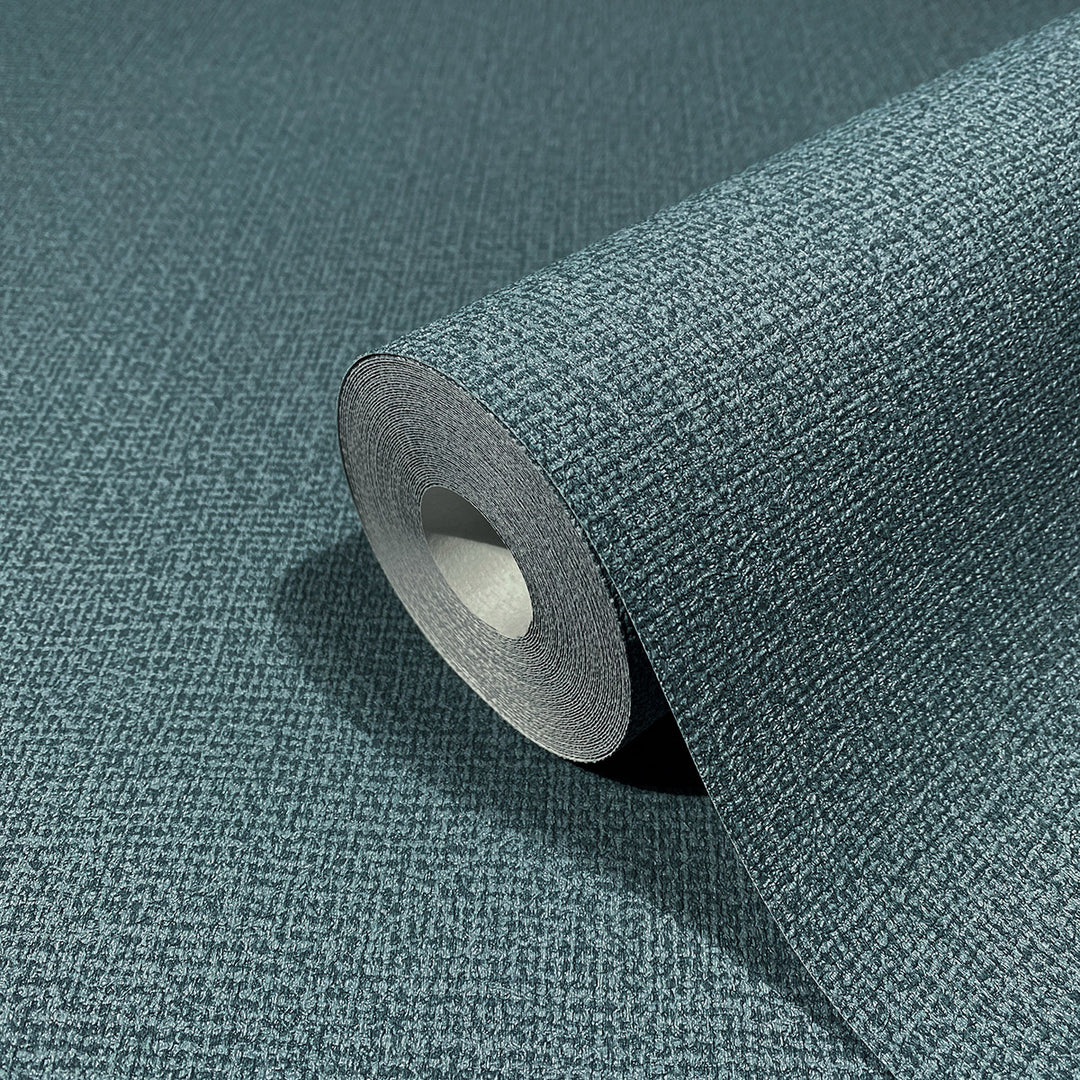 Текстилен ефект Тапет Плат Синьо Кумано