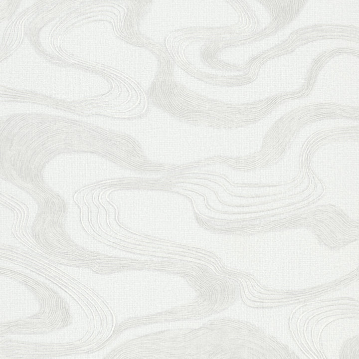 Високоустойчив Тапет Ивици Плат бяло Кумано