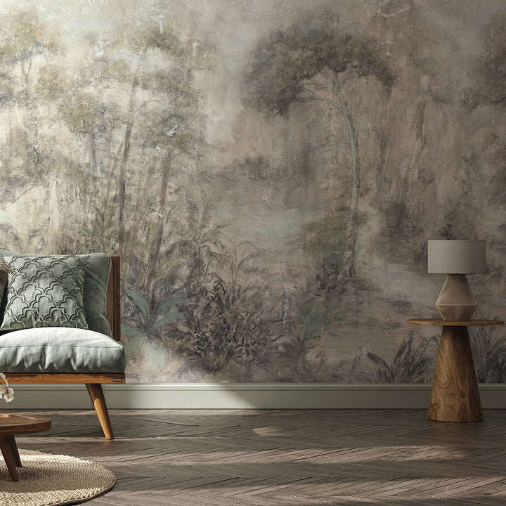 Тапет-Пано Винтидж гора Сиво бежово 3.18х2.7 м City Romance