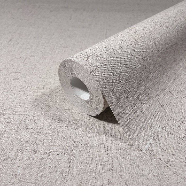 Луксозен текстилен ефект Тапет Едноцветен Бежово розово плат City Romance