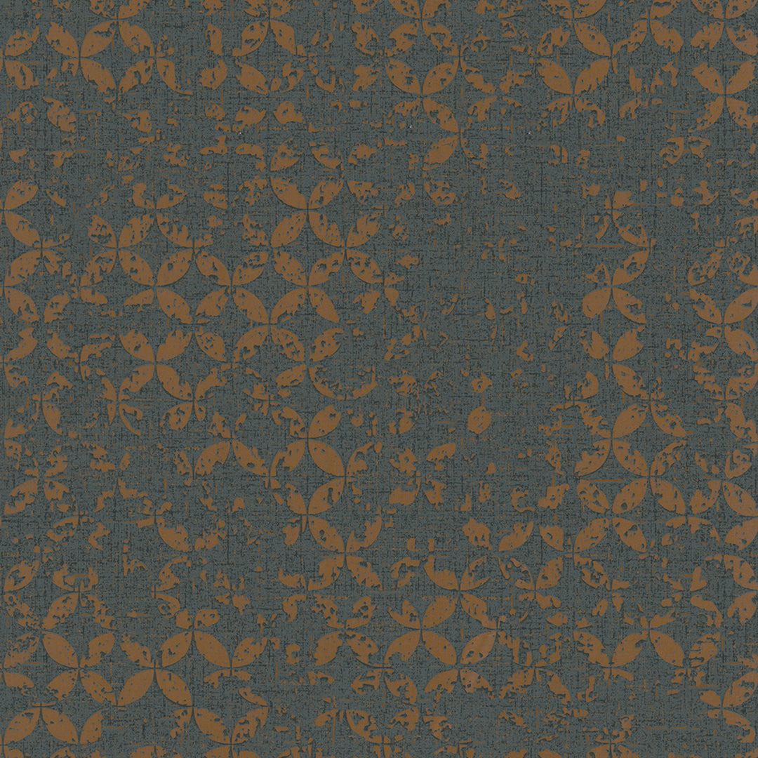 Луксозен Тапет Винтидж Кръгове Сиво черно City Romance