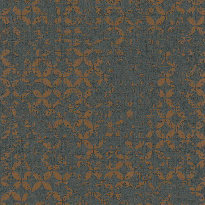 Луксозен Тапет Винтидж Кръгове Сиво черно City Romance