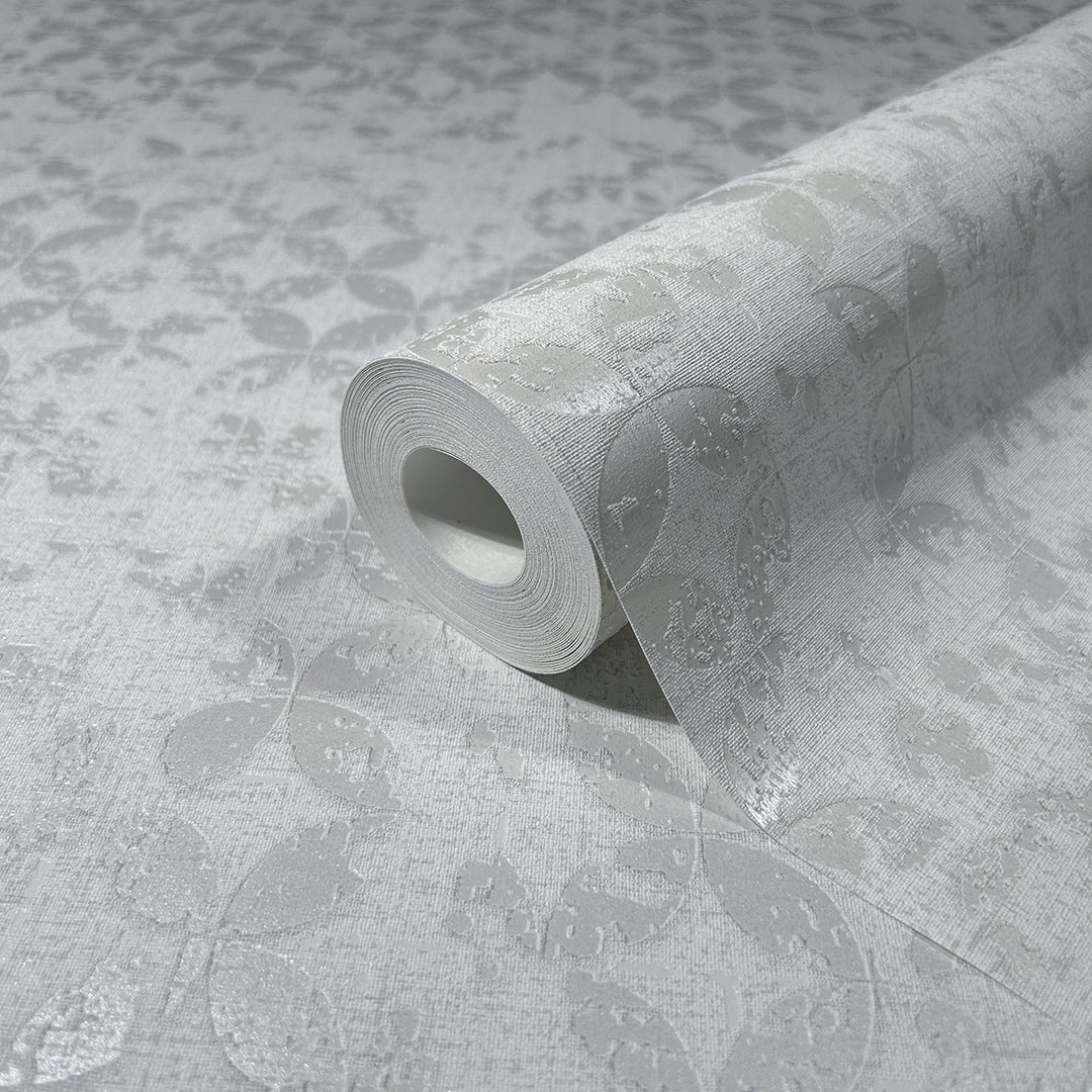 Луксозен Тапет Винтидж Кръгове Бяло City Romance