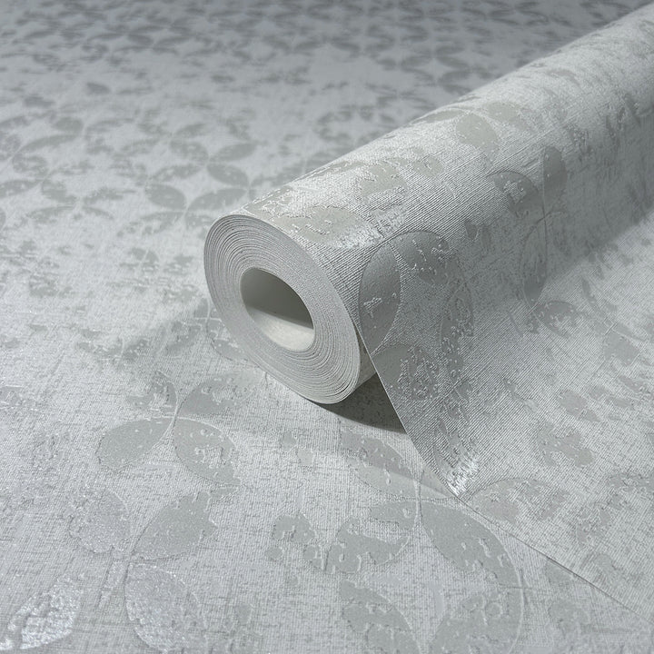 Луксозен Тапет Винтидж Кръгове Бяло City Romance