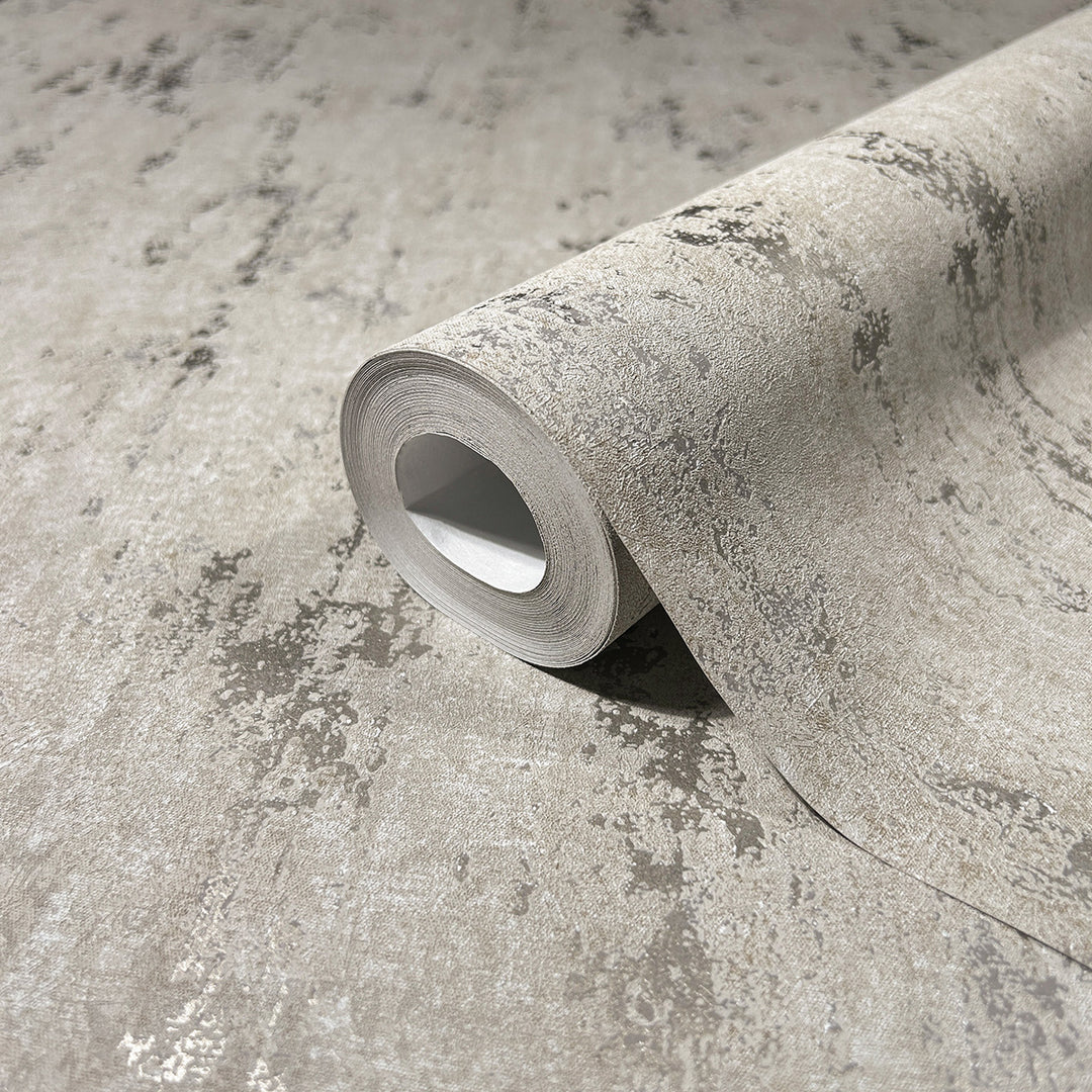 Луксозен Тапет Винтидж мазилка Таупе City Romance