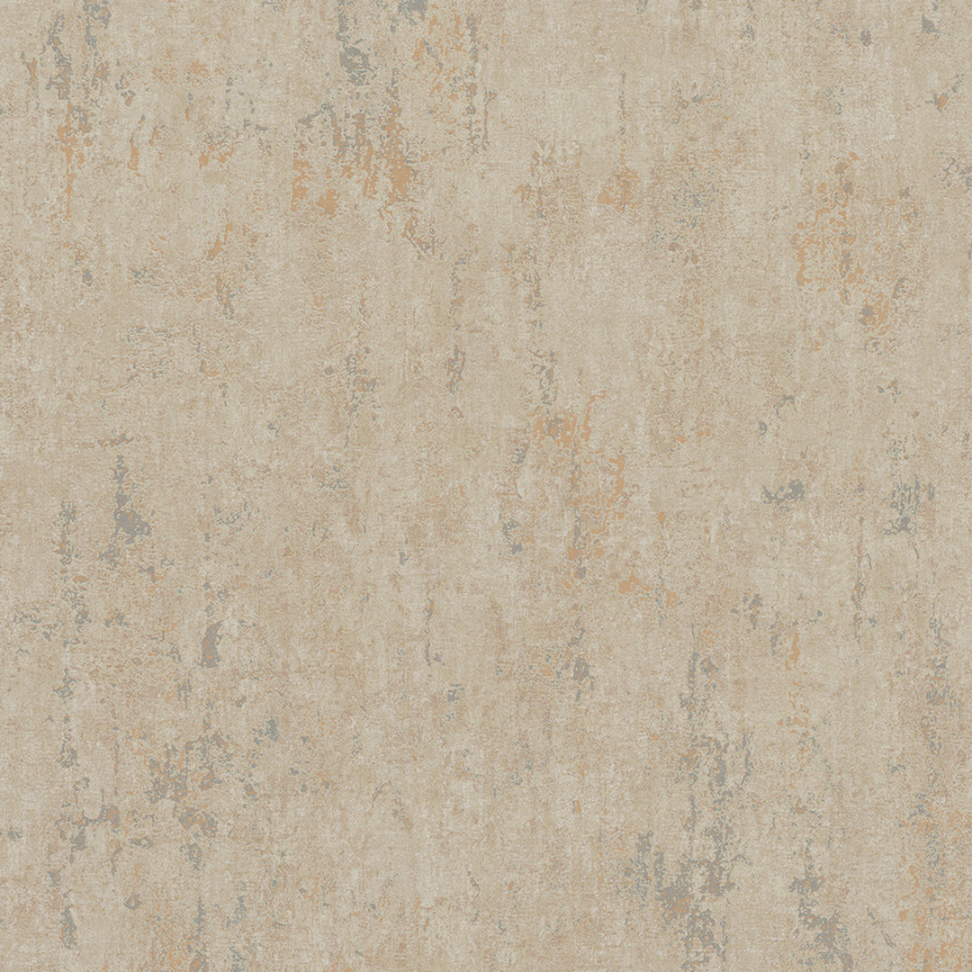 Луксозен Тапет Винтидж мазилка Бежово-медно City Romance