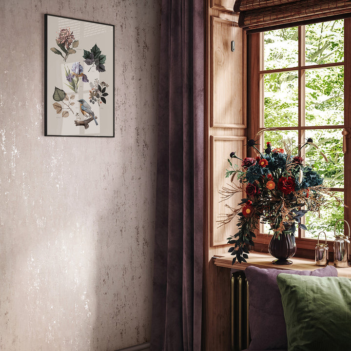 Луксозен Тапет Винтидж мазилка Сиво бежово City Romance