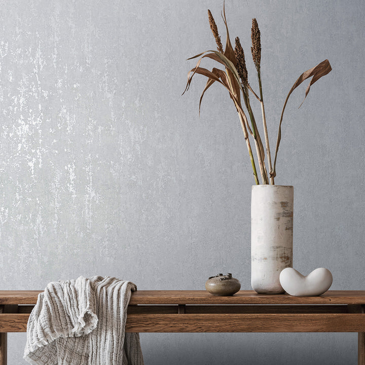 Луксозен Тапет Винтидж мазилка Бяло City Romance