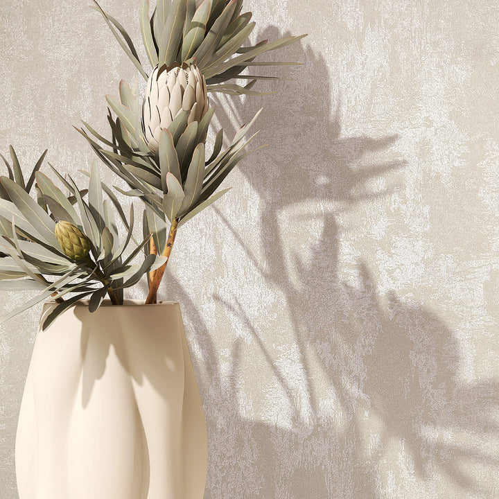 Луксозен копринен ефект Тапет Мазилка Бежово City Romance