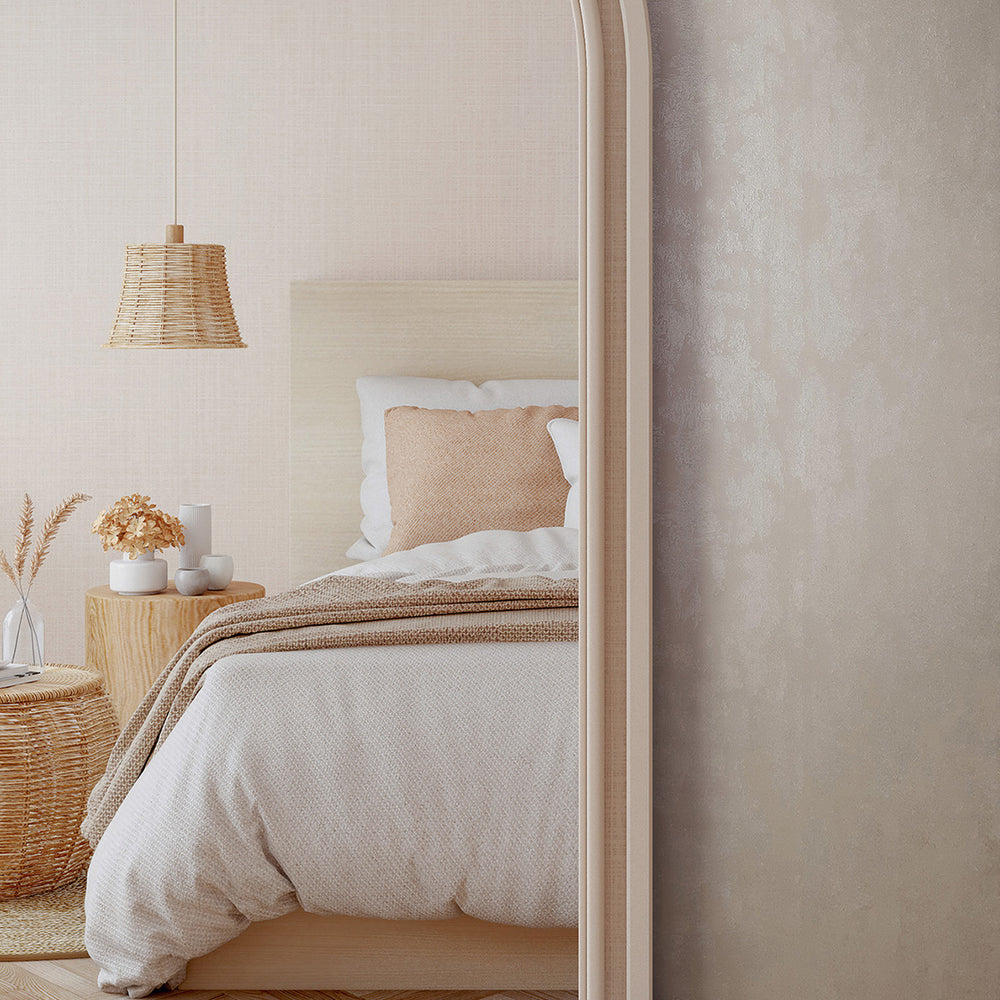 Луксозен копринен ефект Тапет Мазилка Бежово златно City Romance