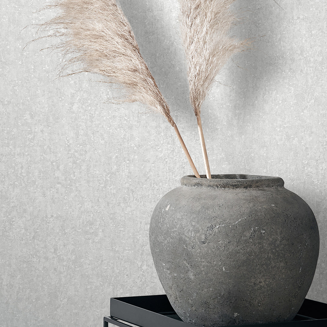 Луксозен Тапет Фина мазилка Сиво бяло City Romance