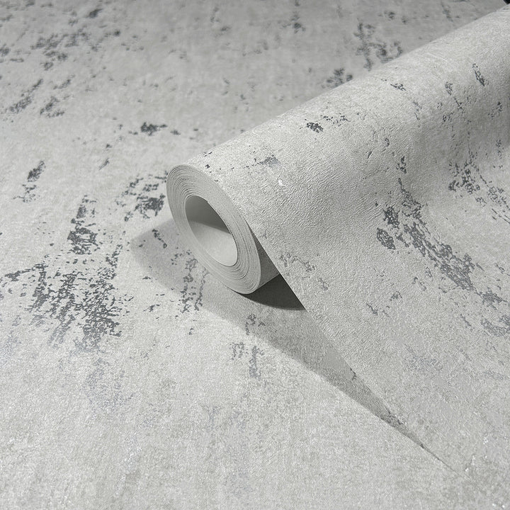 Луксозен Тапет Винтидж мазилка Сиво City Romance