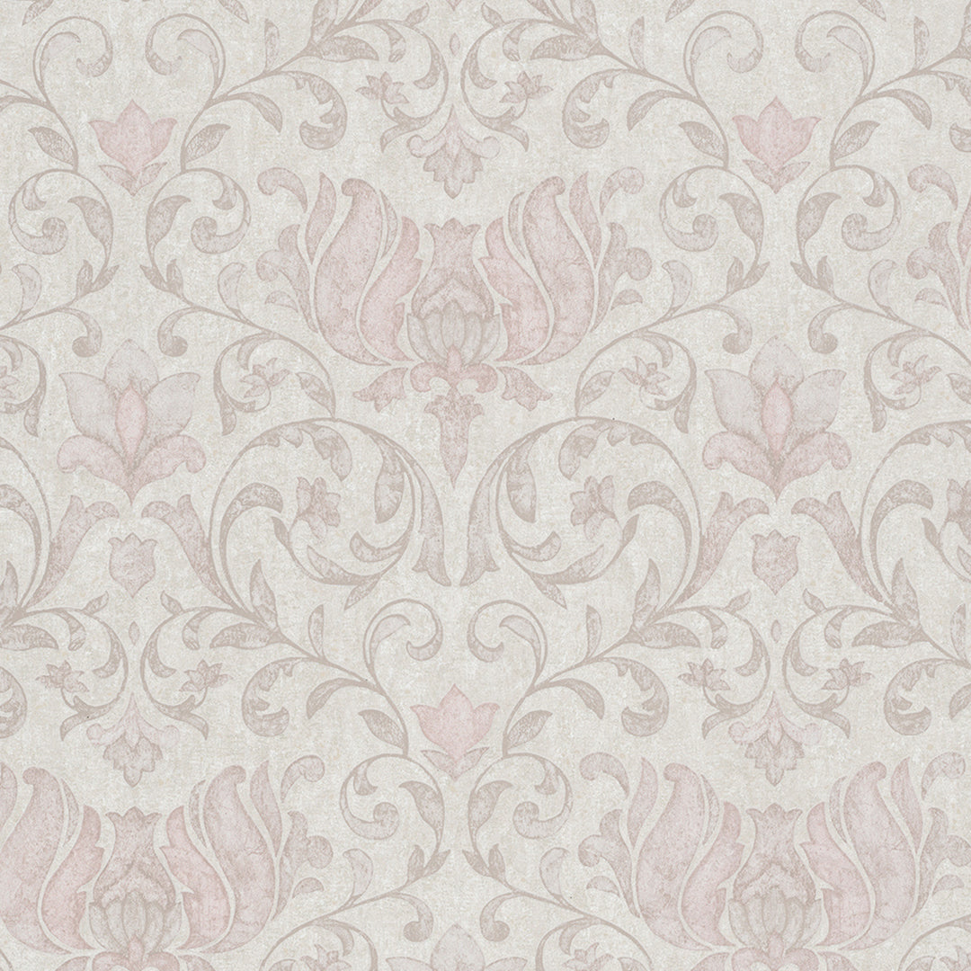 Луксозен Тапет Розови Орнаменти Бежово City Romance