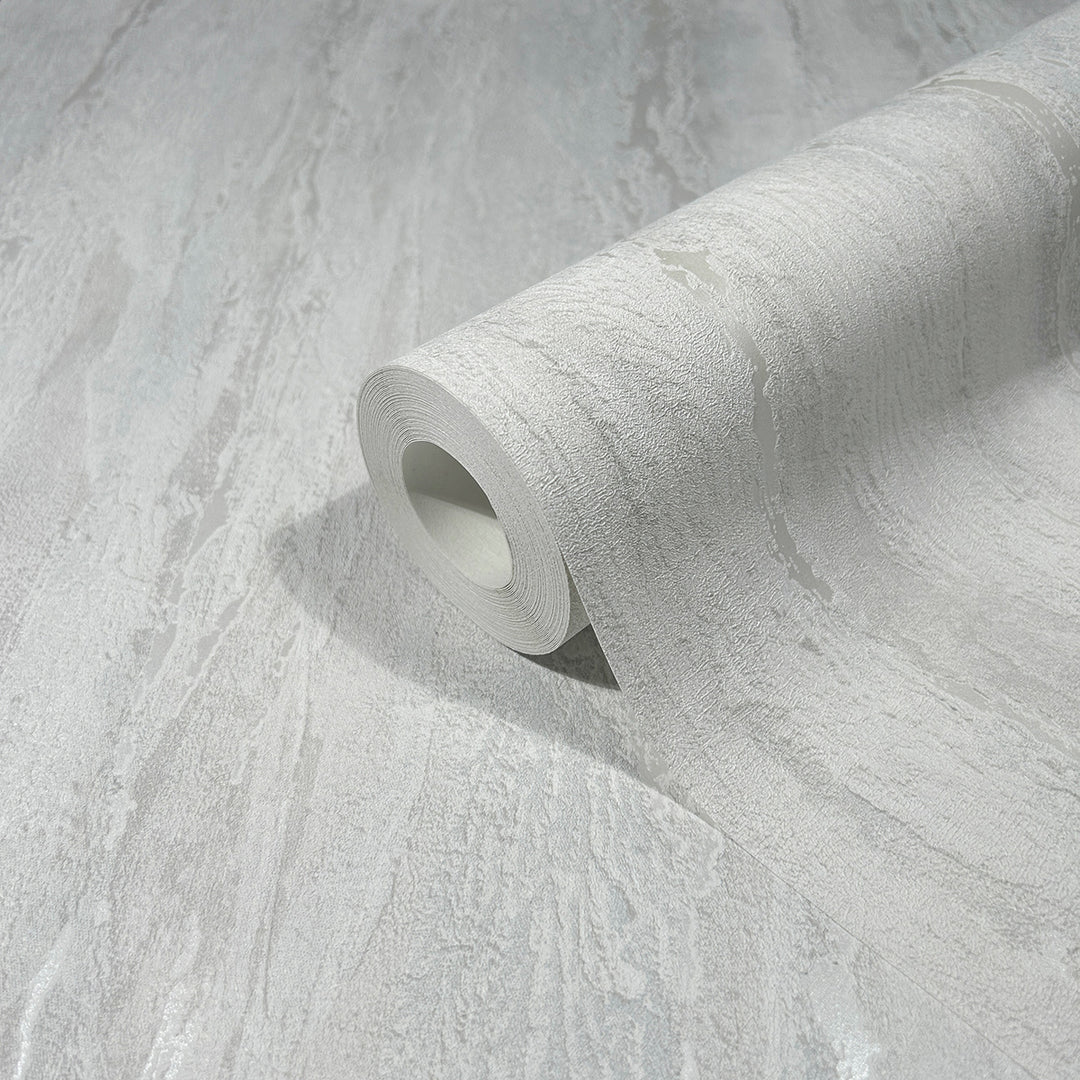 Луксозен Тапет Вертикална мазилка Бяло City Romance