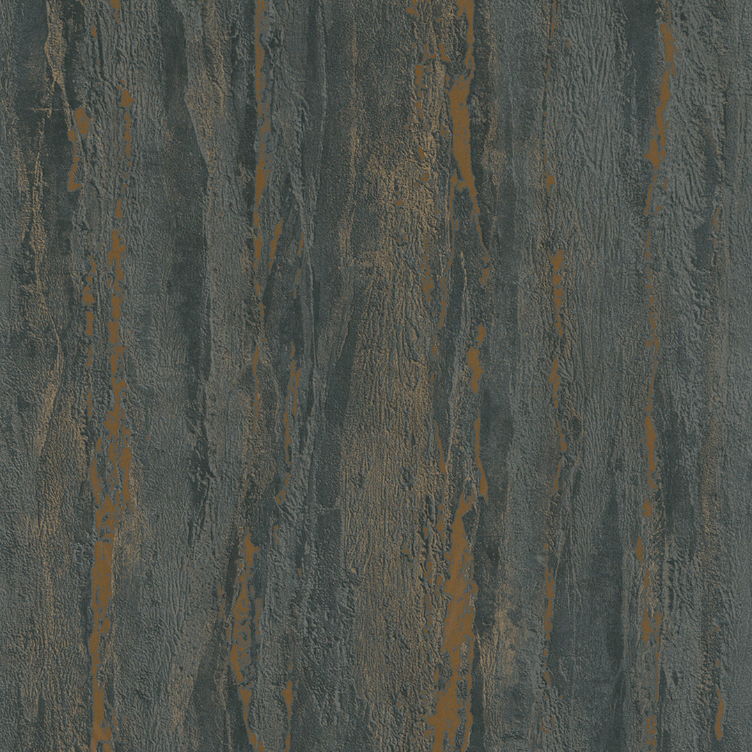 Луксозен Тапет Вертикална мазилка Черно-мед City Romance