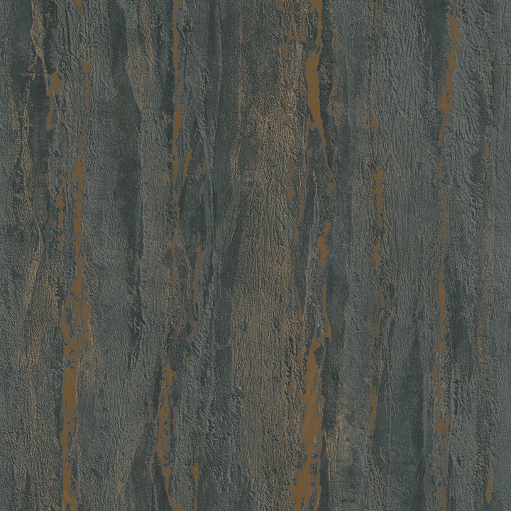 Луксозен Тапет Вертикална мазилка Черно-мед City Romance