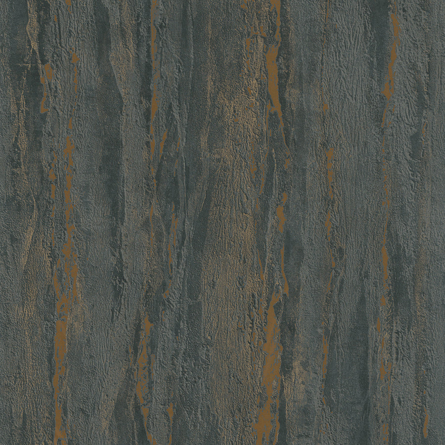 Луксозен Тапет Вертикална мазилка Черно-мед City Romance