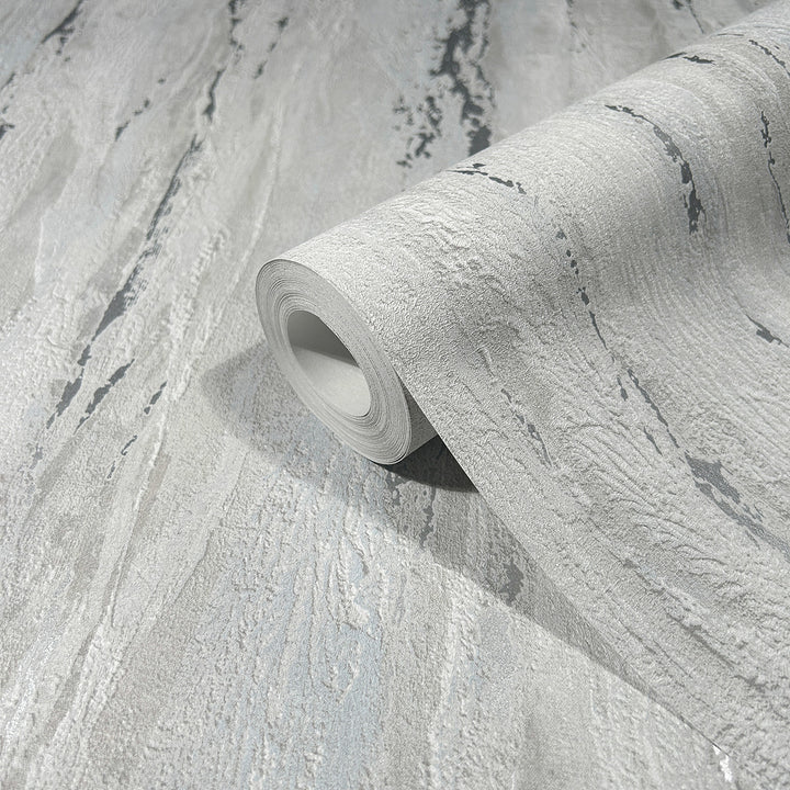 Луксозен Тапет Вертикална мазилка Светло сиво City Romance