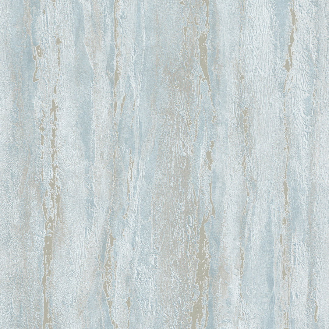 Луксозен Тапет Вертикална мазилка Бледо тюркоазено City Romance