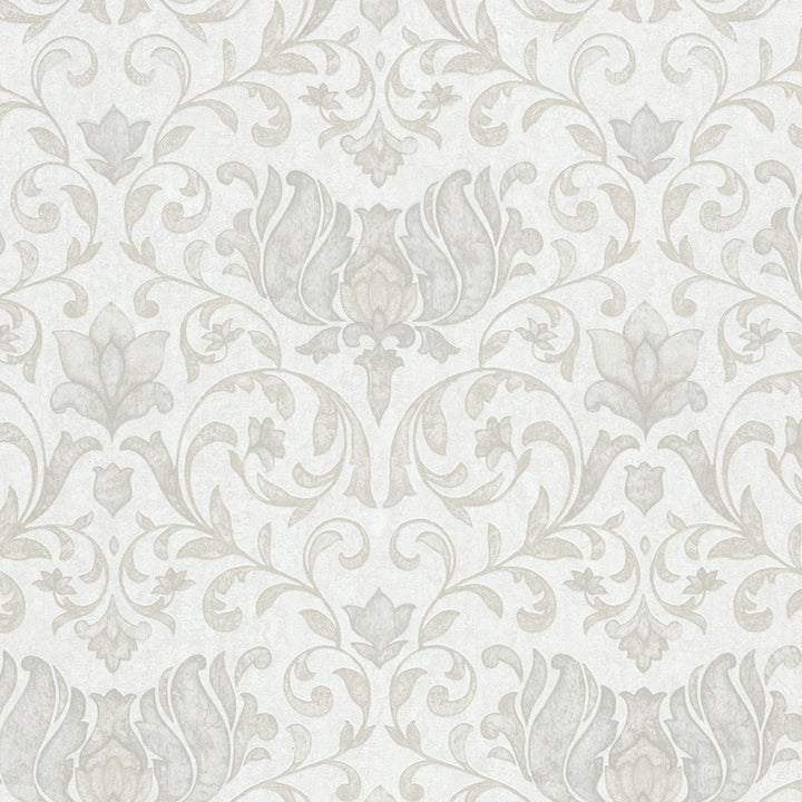 Луксозен Тапет Бежови Орнаменти Бяло City Romance