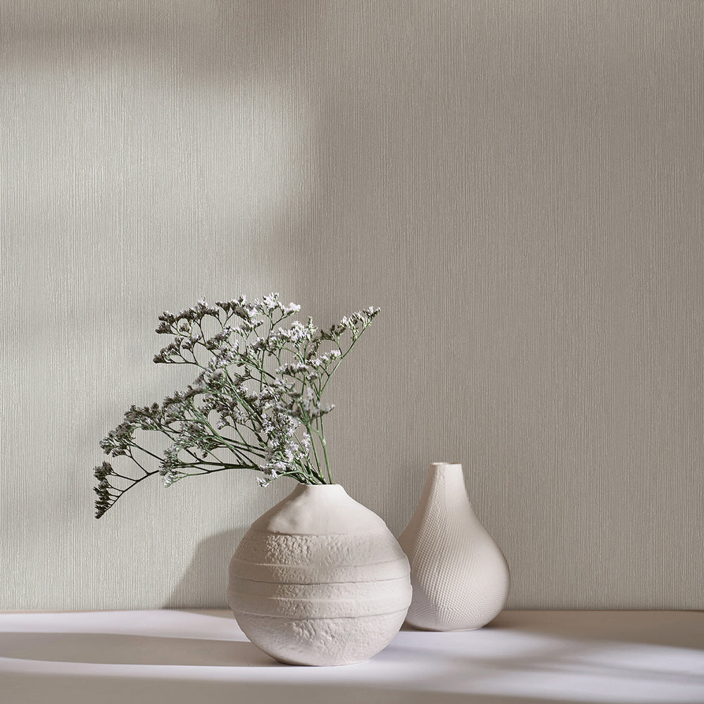 Винилов високоустойчив Тапет Едноцветен Светло бежово Timber