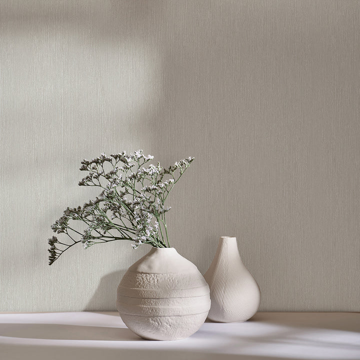 Винилов високоустойчив Тапет Едноцветен Светло бежово Timber