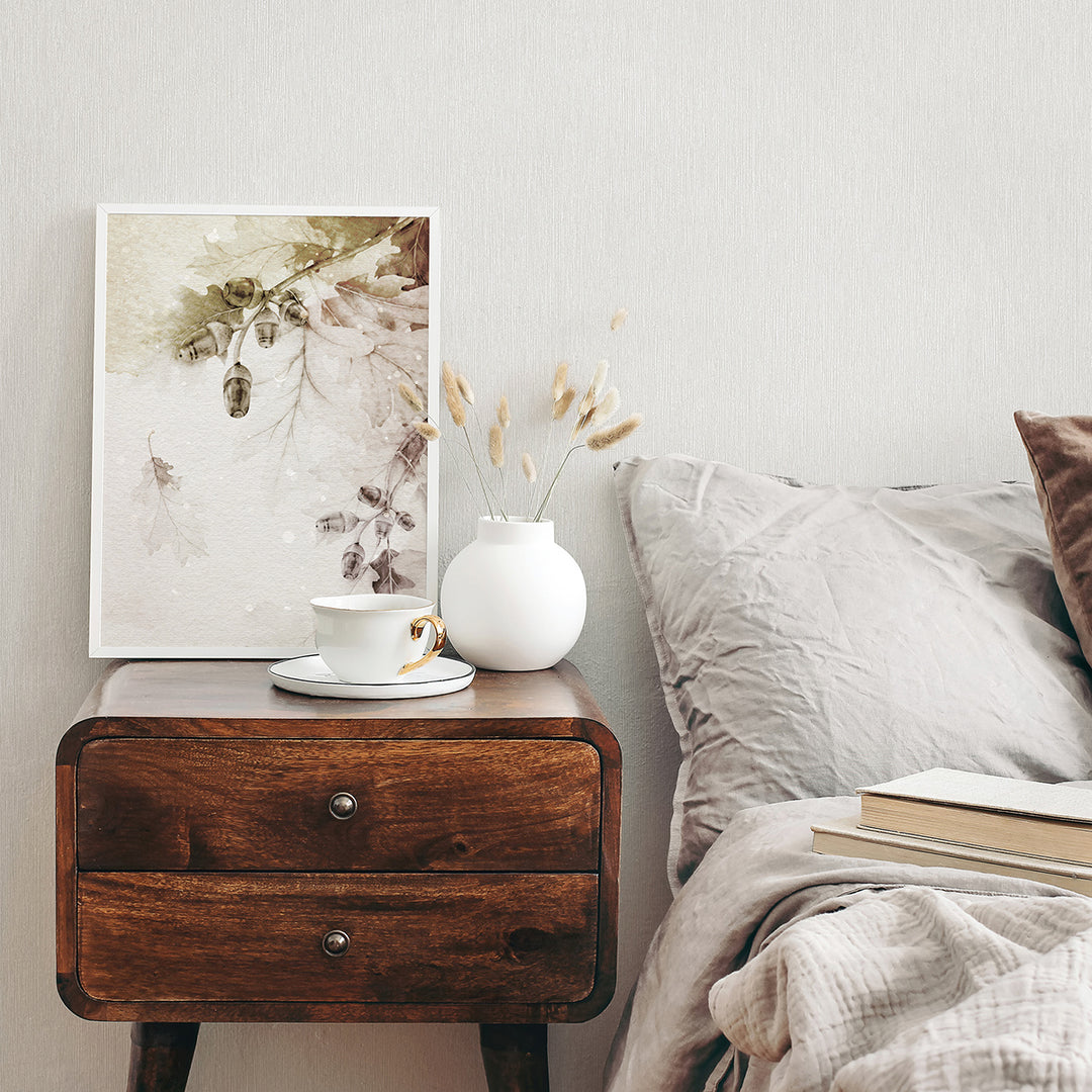 Винилов високоустойчив Тапет Едноцветен Светло сиво Timber