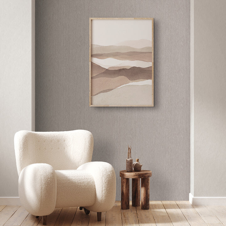 Винилов високоустойчив Тапет Едноцветен Светло сиво Timber