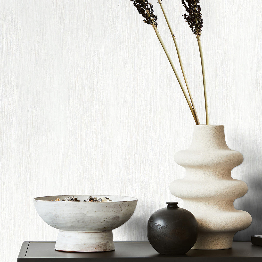 Винилов високоустойчив Тапет Едноцветен Бяло Timber