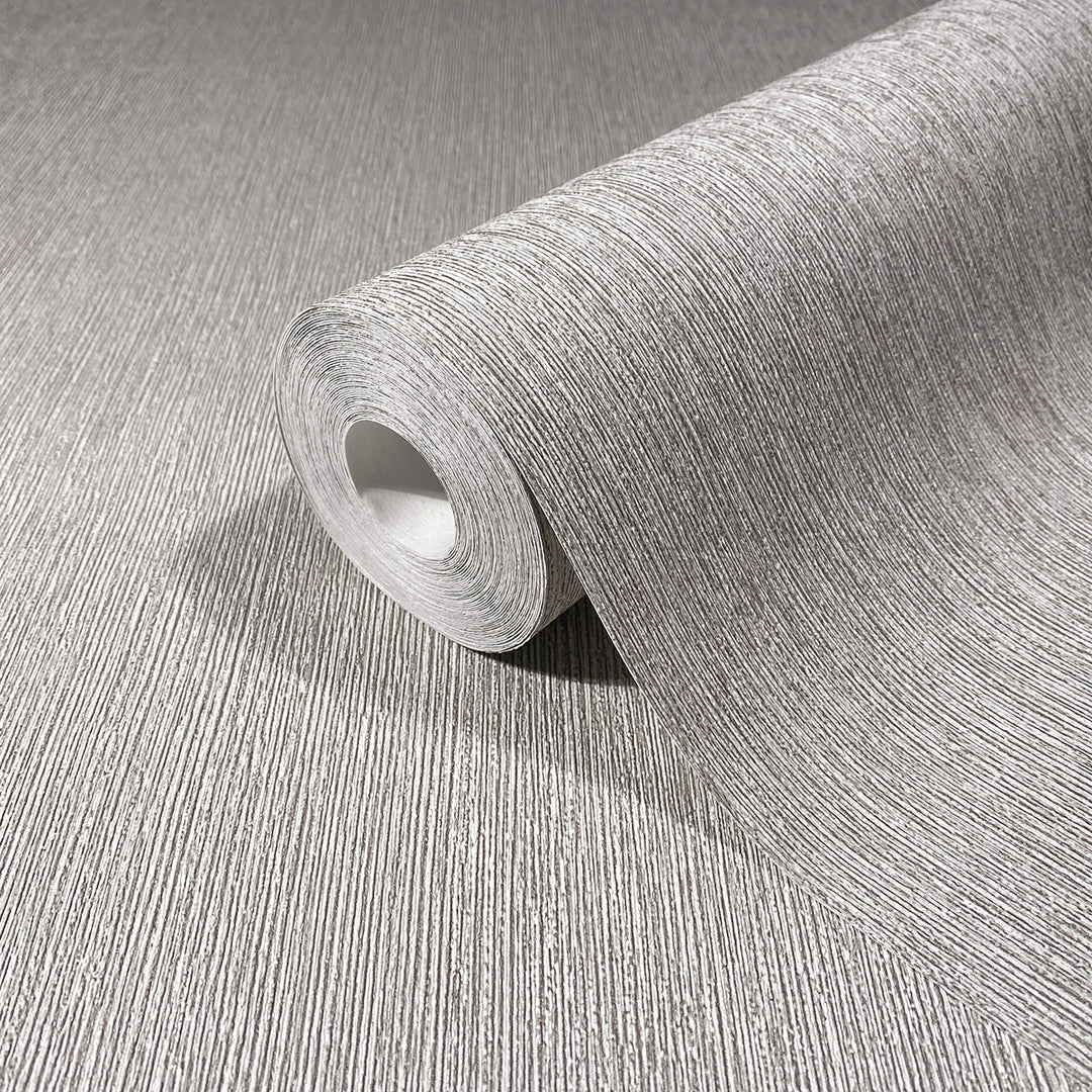Винилов високоустойчив Тапет Едноцветен Сиво бежово Timber