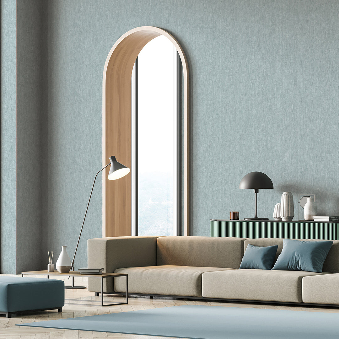 Винилов високоустойчив Тапет Едноцветен Тюркоазено Timber