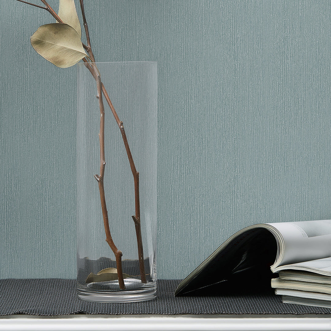 Винилов високоустойчив Тапет Едноцветен Тюркоазено Timber