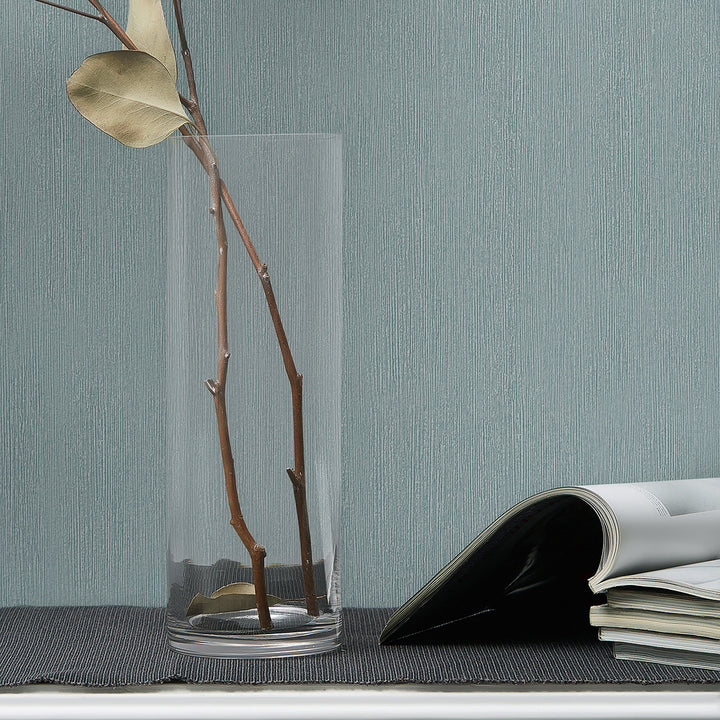 Винилов високоустойчив Тапет Едноцветен Тюркоазено Timber