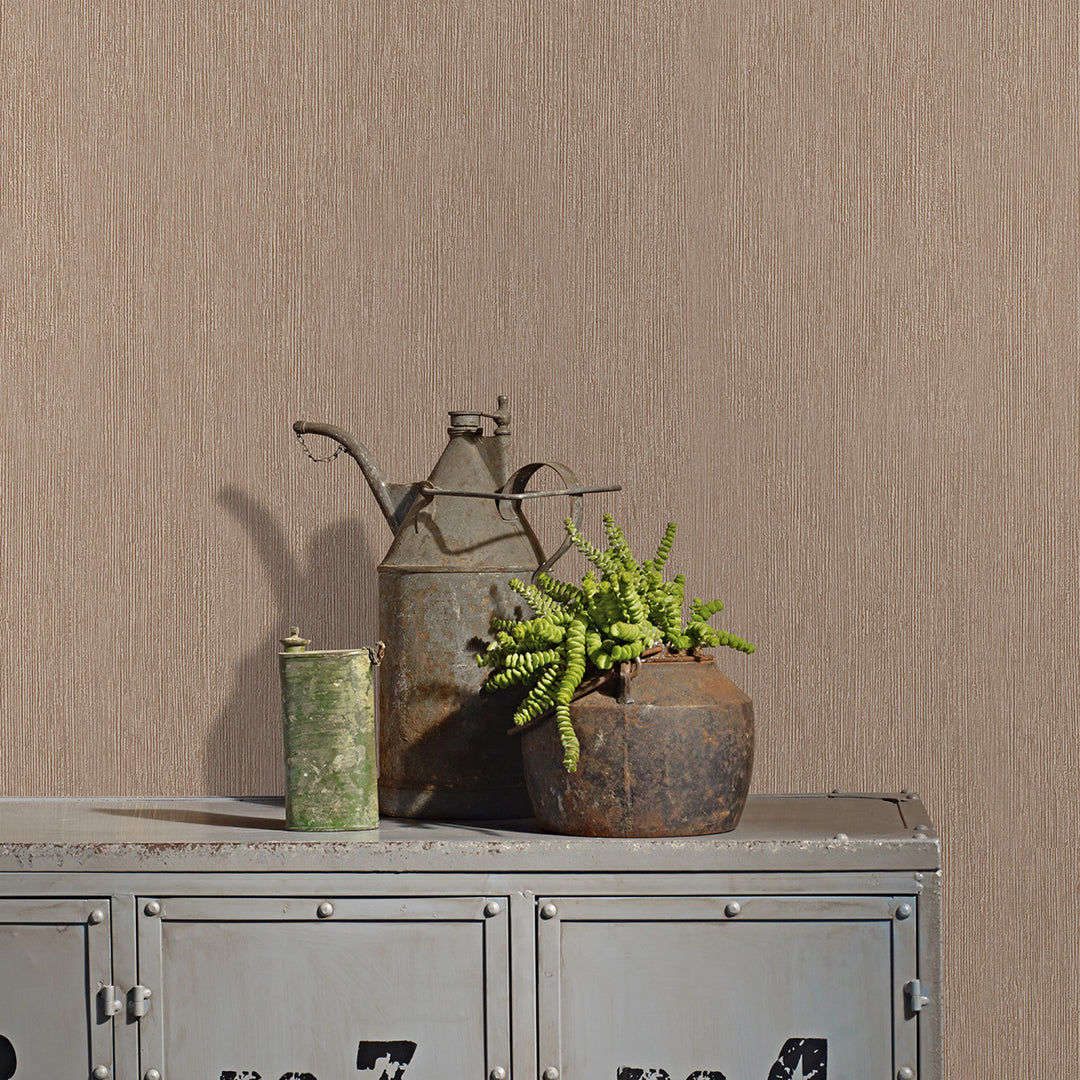 Винилов високоустойчив Тапет Едноцветен Червенокафяво Timber