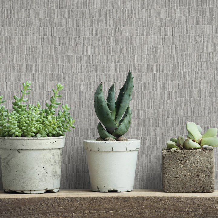 Винилов високоустойчив Тапет Рогозка Сиво Timber