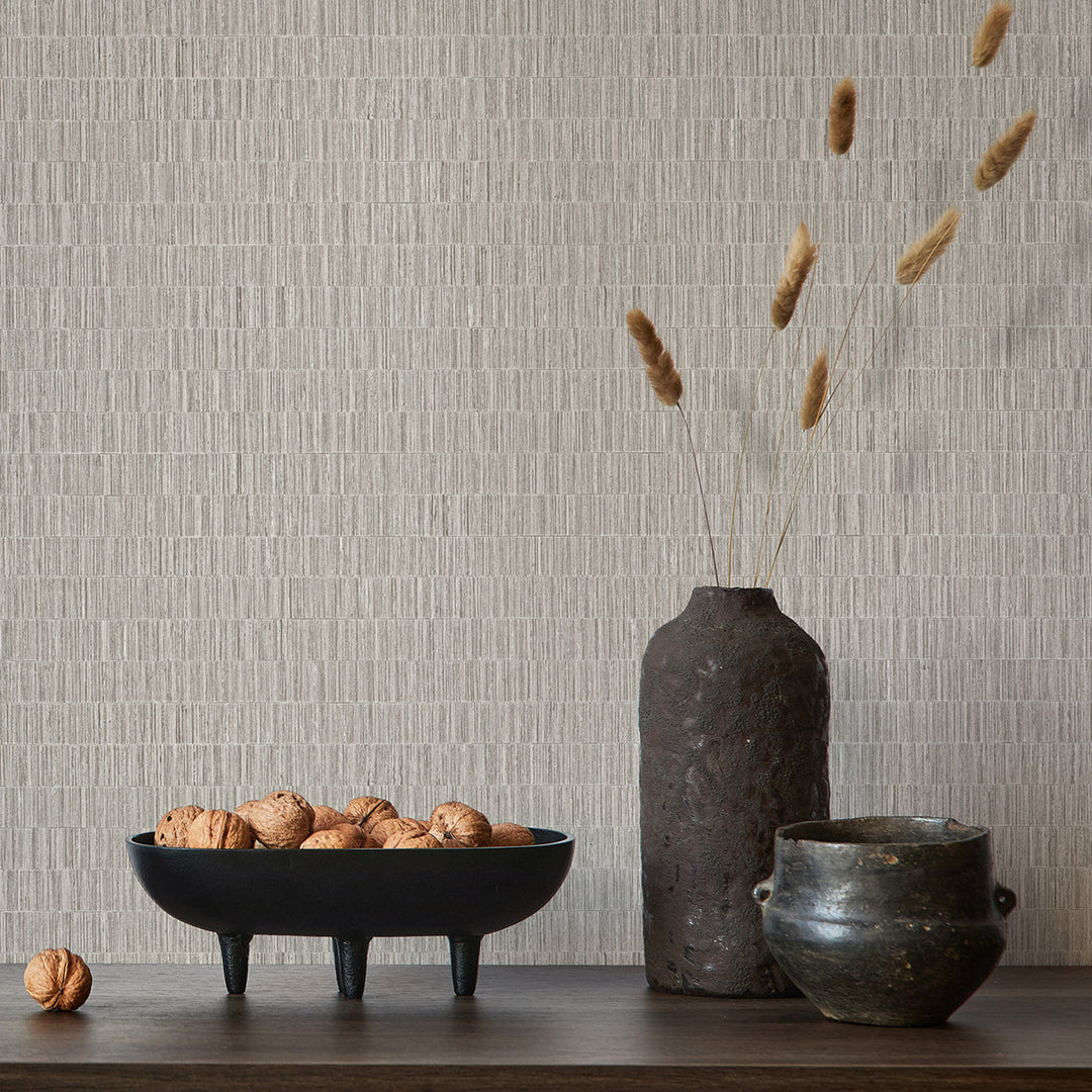 Винилов високоустойчив Тапет Рогозка Таупе Timber