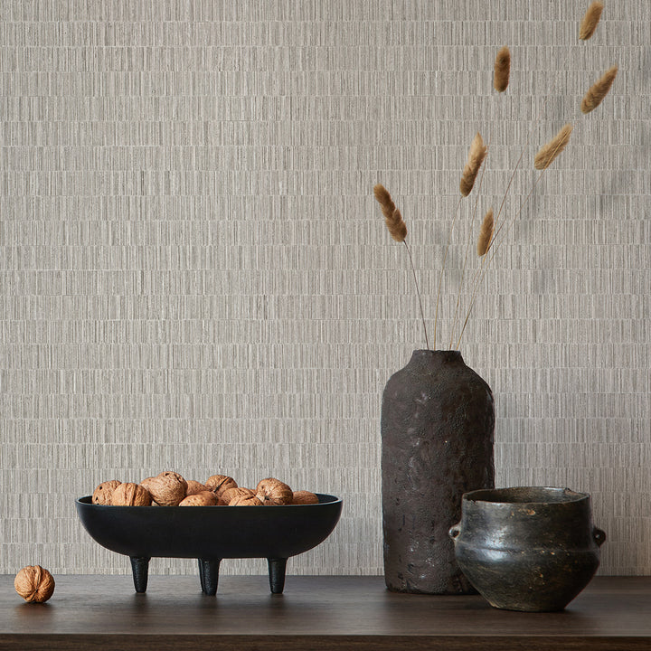 Винилов високоустойчив Тапет Рогозка Таупе Timber