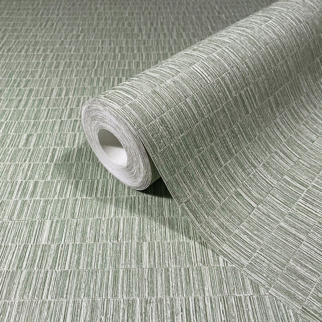 Винилов високоустойчив Тапет Рогозка Зелено Timber