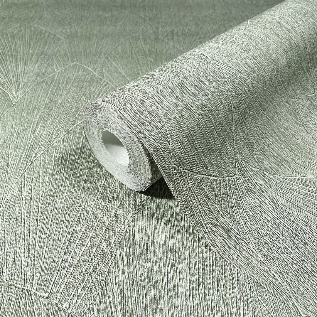 Винилов високоустойчив Тапет Релефни листа Зелено Timber