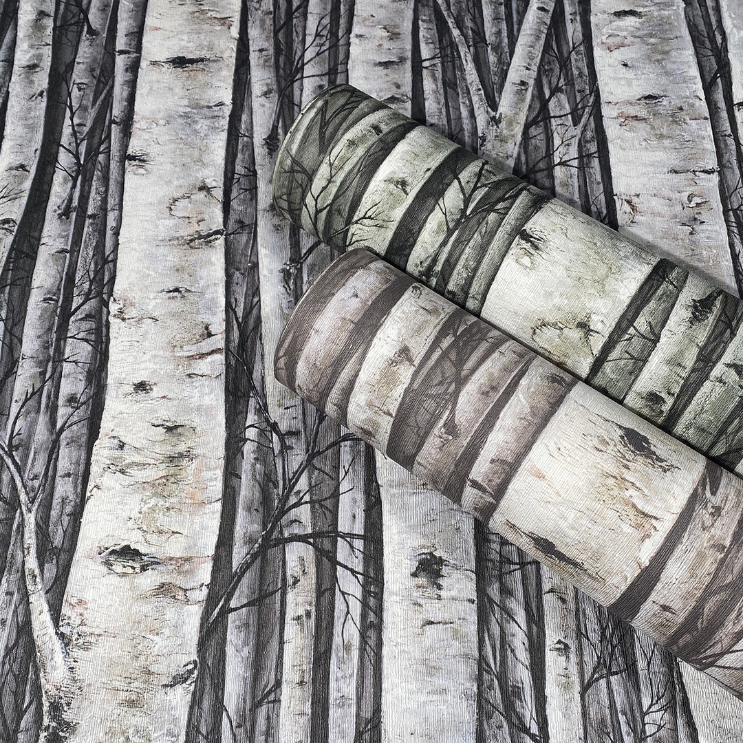 Винилов високоустойчив Тапет Брези Зелено Timber