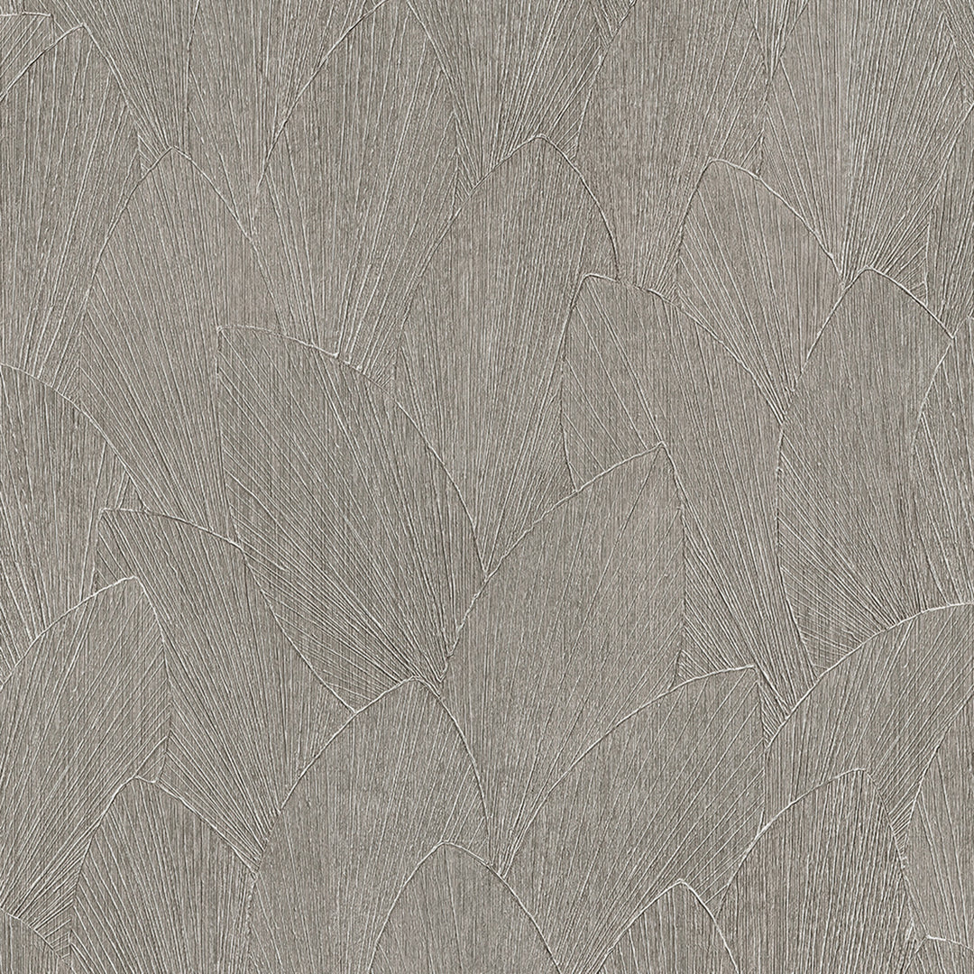 Винилов високоустойчив Тапет Релефни листа Сиво бежово Timber