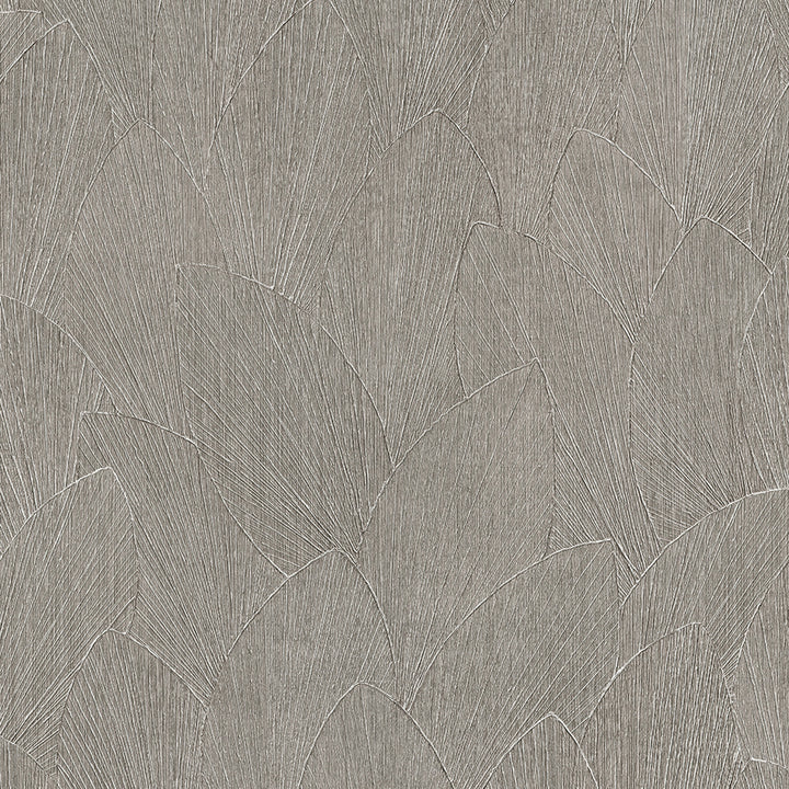 Винилов високоустойчив Тапет Релефни листа Сиво бежово Timber