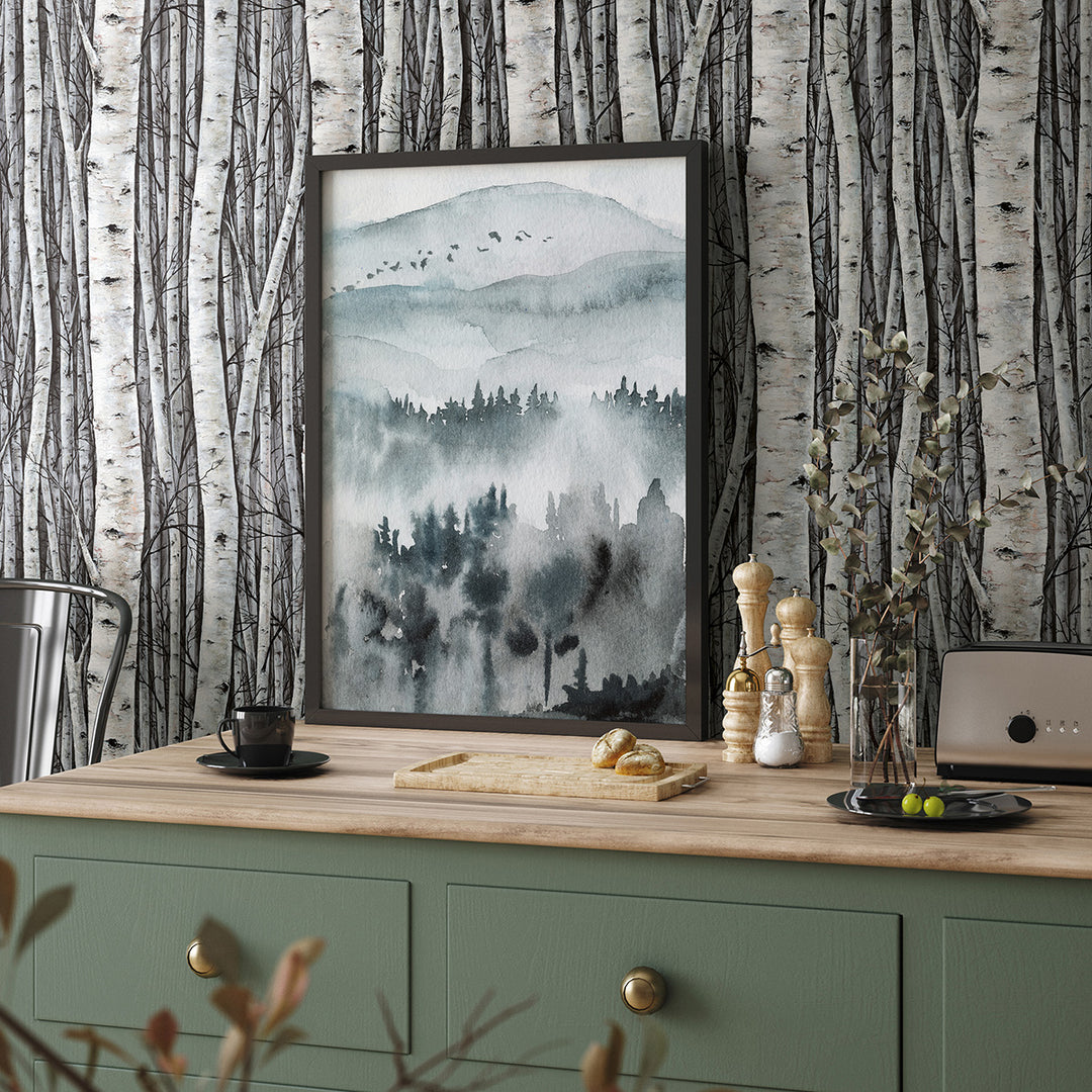 Винилов високоустойчив Тапет Брези Сиво Timber